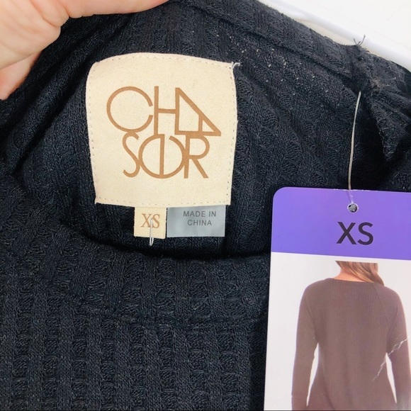 🔥MOVING SALE🔥 Chaser waffle knife black ribbed tee NWT - Picture 8 of 8